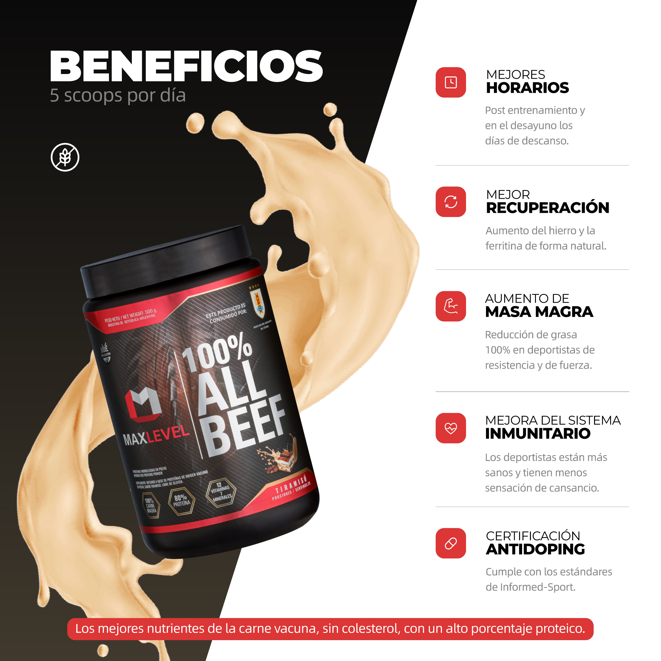 3 - Tiramisú - Beneficios